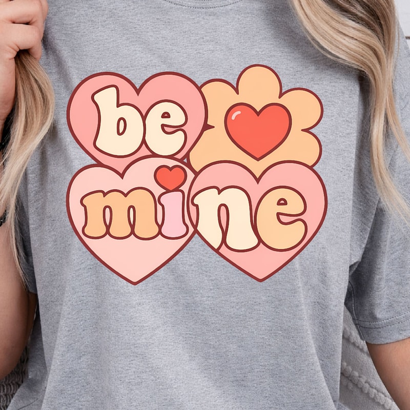 Be Mine Shirt Romantic TShirt Valentines Day Tee 4