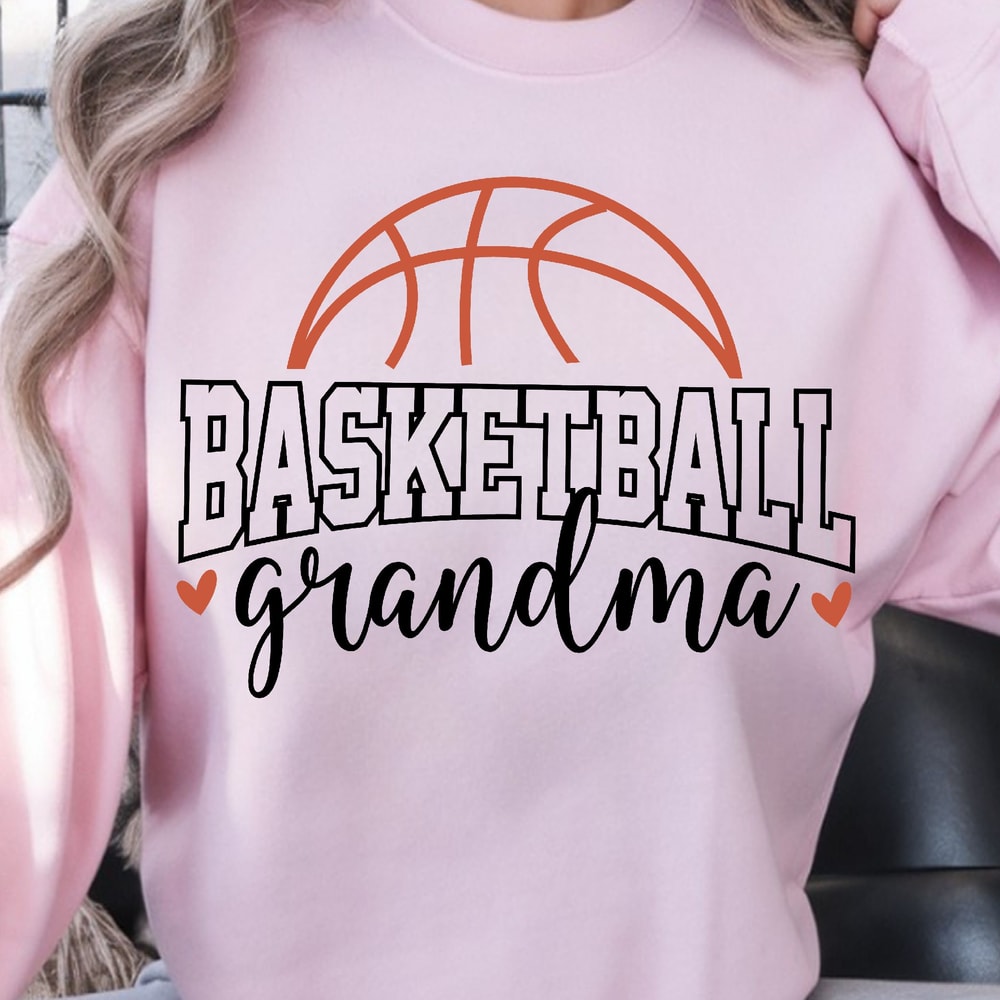 Basketball Grandma Sweatshirt Basketball Mom TShirt Sports Fan Sweatshirt 4