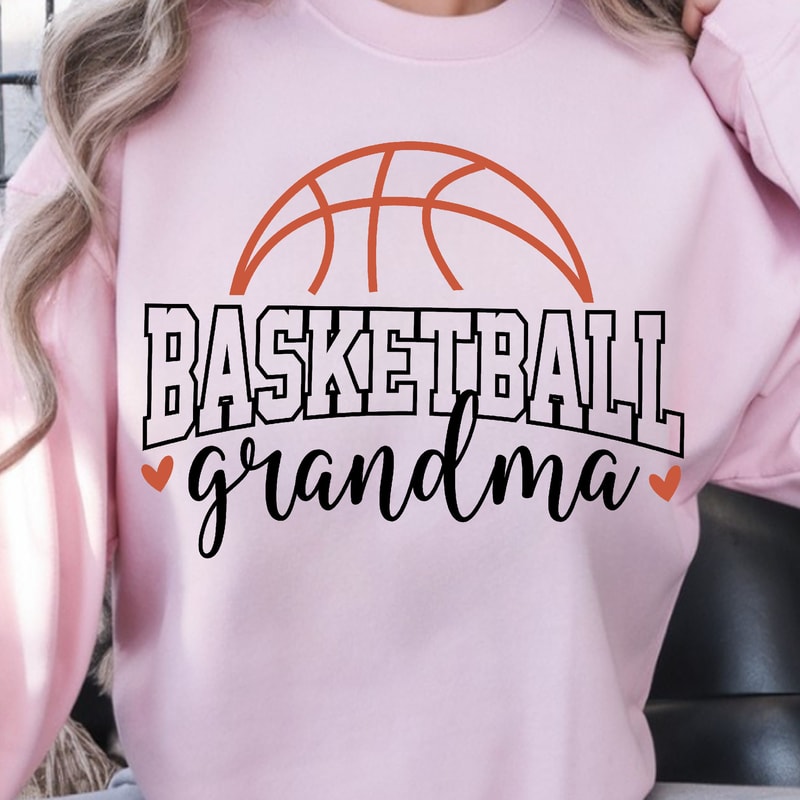 Basketball Grandma Sweatshirt Basketball Mom TShirt Sports Fan Sweatshirt 4