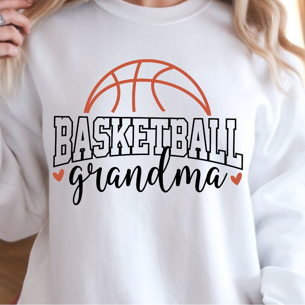 Basketball Grandma Sweatshirt Basketball Mom TShirt Sports Fan Sweatshirt 1