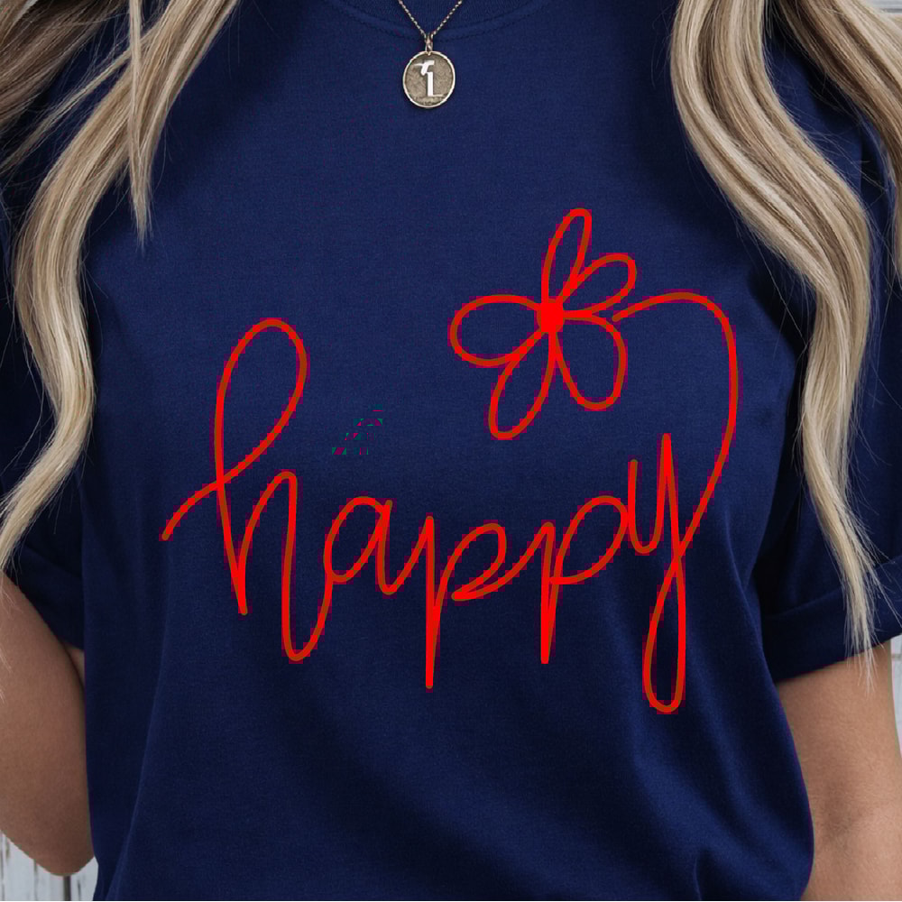 Choose Happy Shirt Positive Vibes TShirt Inspirational Womens Shirt 1