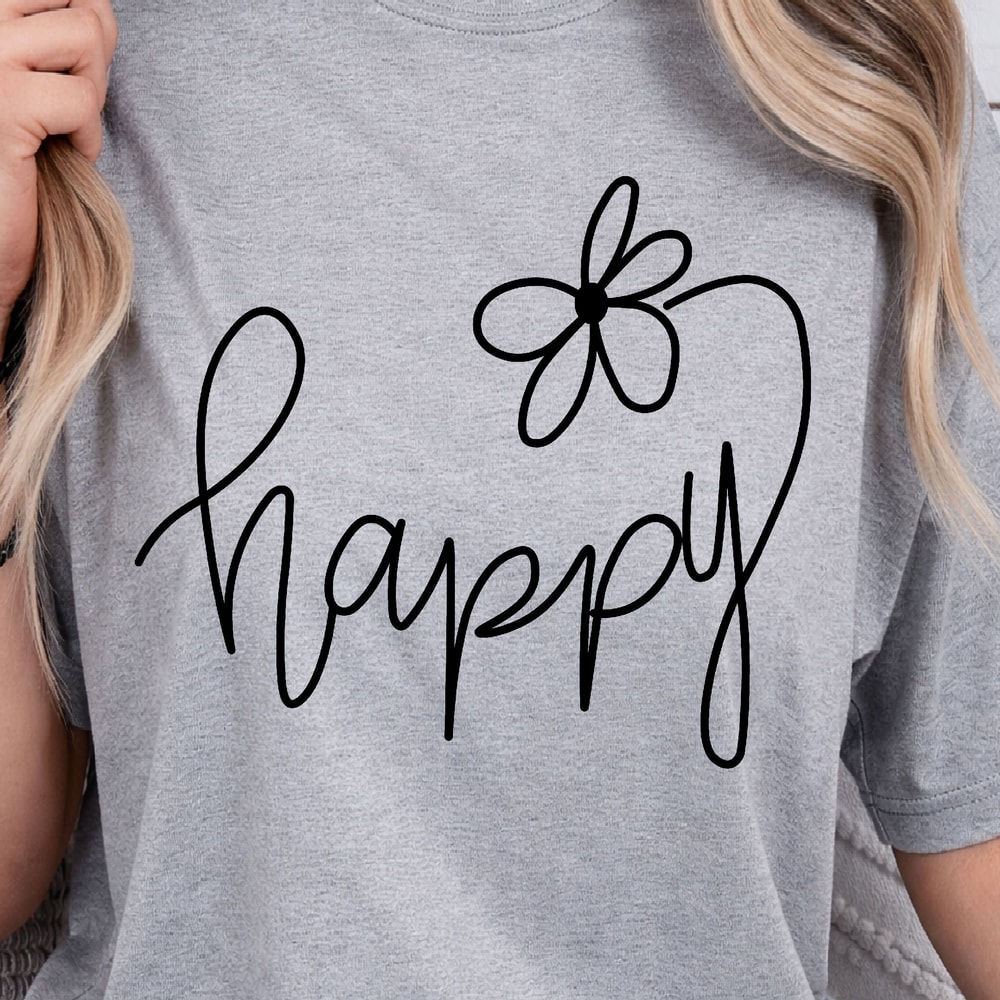 Choose Happy Shirt Positive Vibes TShirt Inspirational Womens Shirt 3