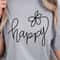Choose Happy Shirt Positive Vibes TShirt Inspirational Womens Shirt 3