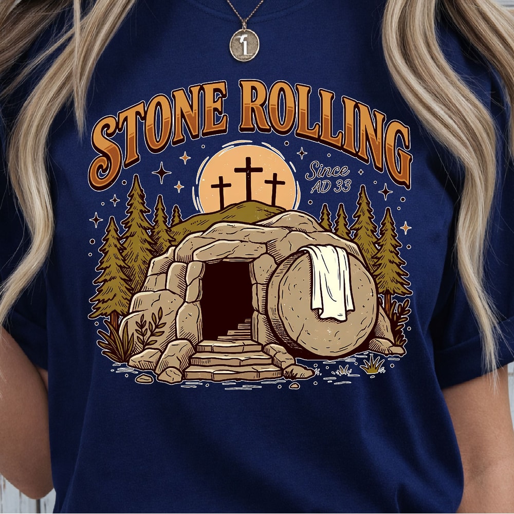 Stone Rolling TShirt Inspirational Quote Tee Motivational TShirt 3