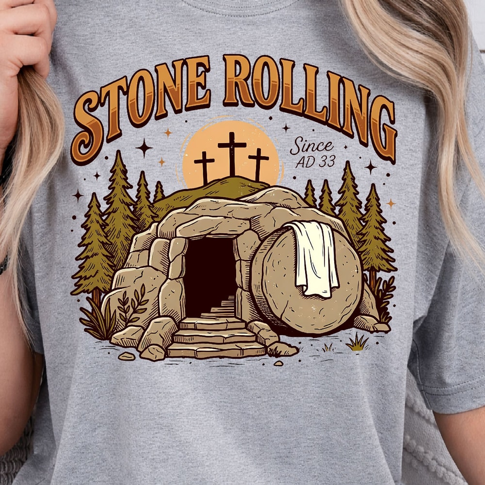 Stone Rolling TShirt Inspirational Quote Tee Motivational TShirt 0