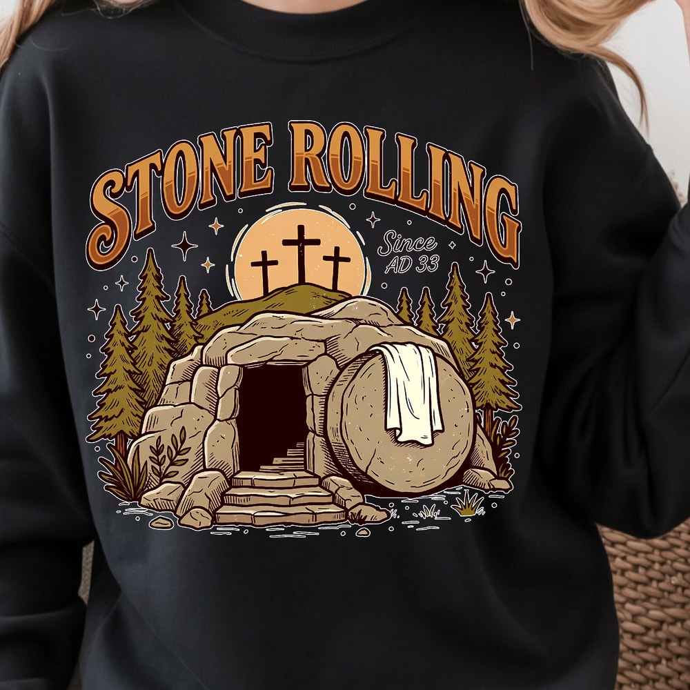 Stone Rolling TShirt Inspirational Quote Tee Motivational TShirt 1