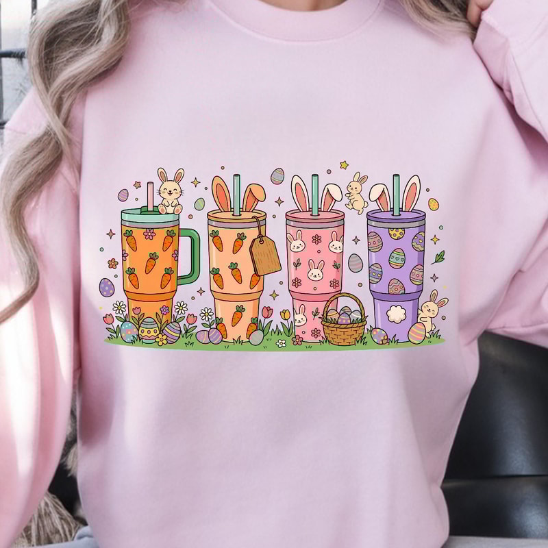 Tembler Bunny TShirt Easter Bunny Shirt Cute Bunny Spring Tee 1