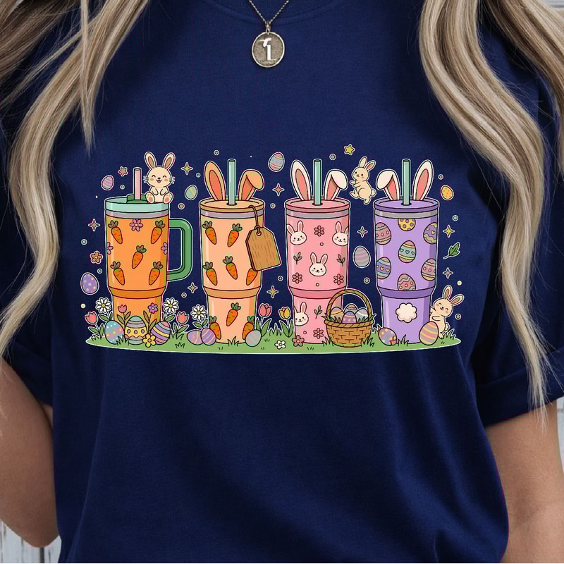 Tembler Bunny TShirt Easter Bunny Shirt Cute Bunny Spring Tee 2