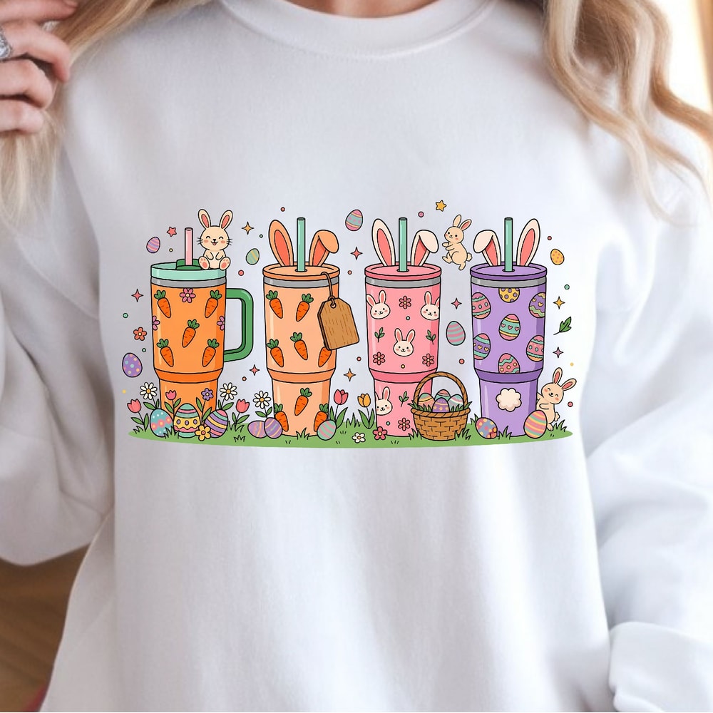 Tembler Bunny TShirt Easter Bunny Shirt Cute Bunny Spring Tee 3
