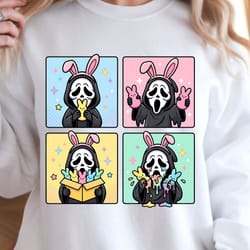 spooky easter bunny shirt, horror spring tee, halloween meets easter shirt