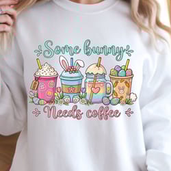 some bunny needs coffee shirt, funny coffee t-shirt, cute bunny tee