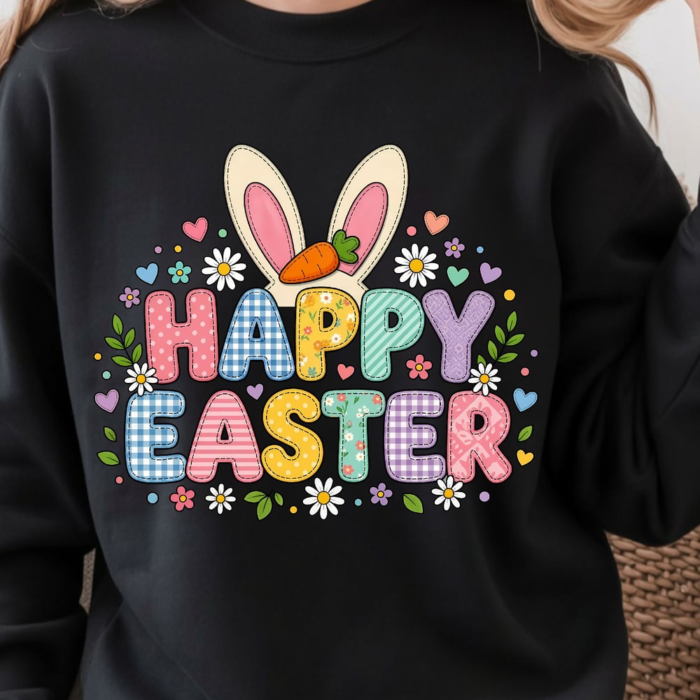 Happy Easter T Shirt Cute Easter Shirt For Kids Adults Spring Holiday Graphic Tee 0