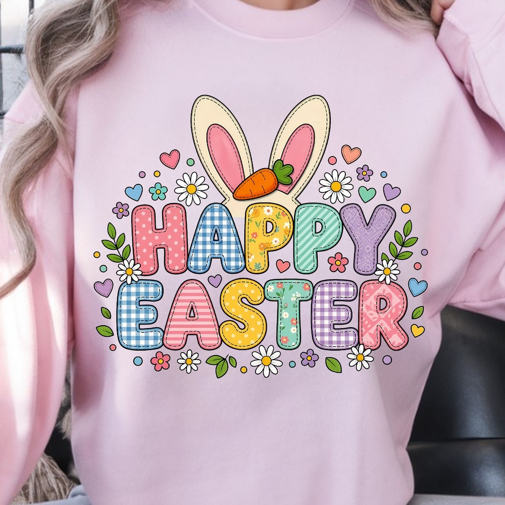 Happy Easter T Shirt Cute Easter Shirt For Kids Adults Spring Holiday Graphic Tee 4