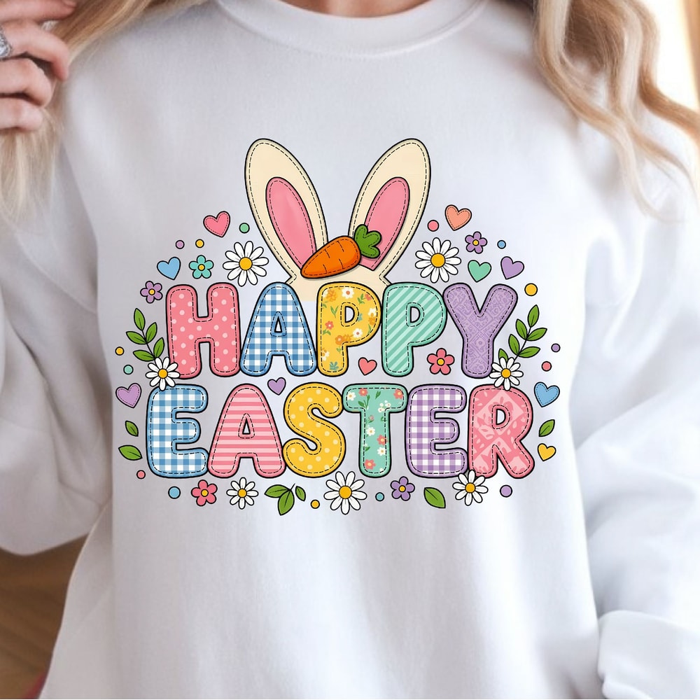 Happy Easter T Shirt Cute Easter Shirt For Kids Adults Spring Holiday Graphic Tee 3