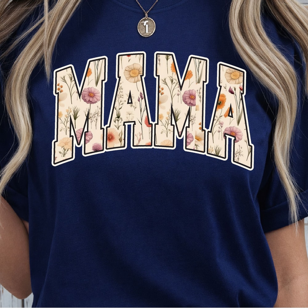 Floral Mama Crewneck Sweatshirt Wildflower Mom Sweatshirt Cute Spring Mom Gift 2
