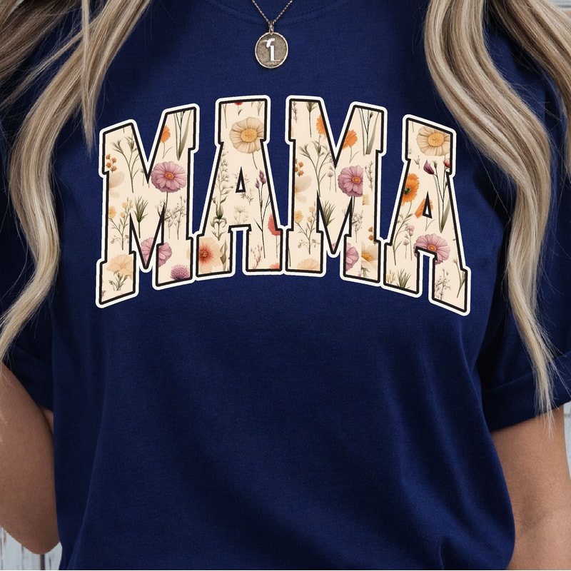 Floral Mama Crewneck Sweatshirt Wildflower Mom Sweatshirt Cute Spring Mom Gift 2