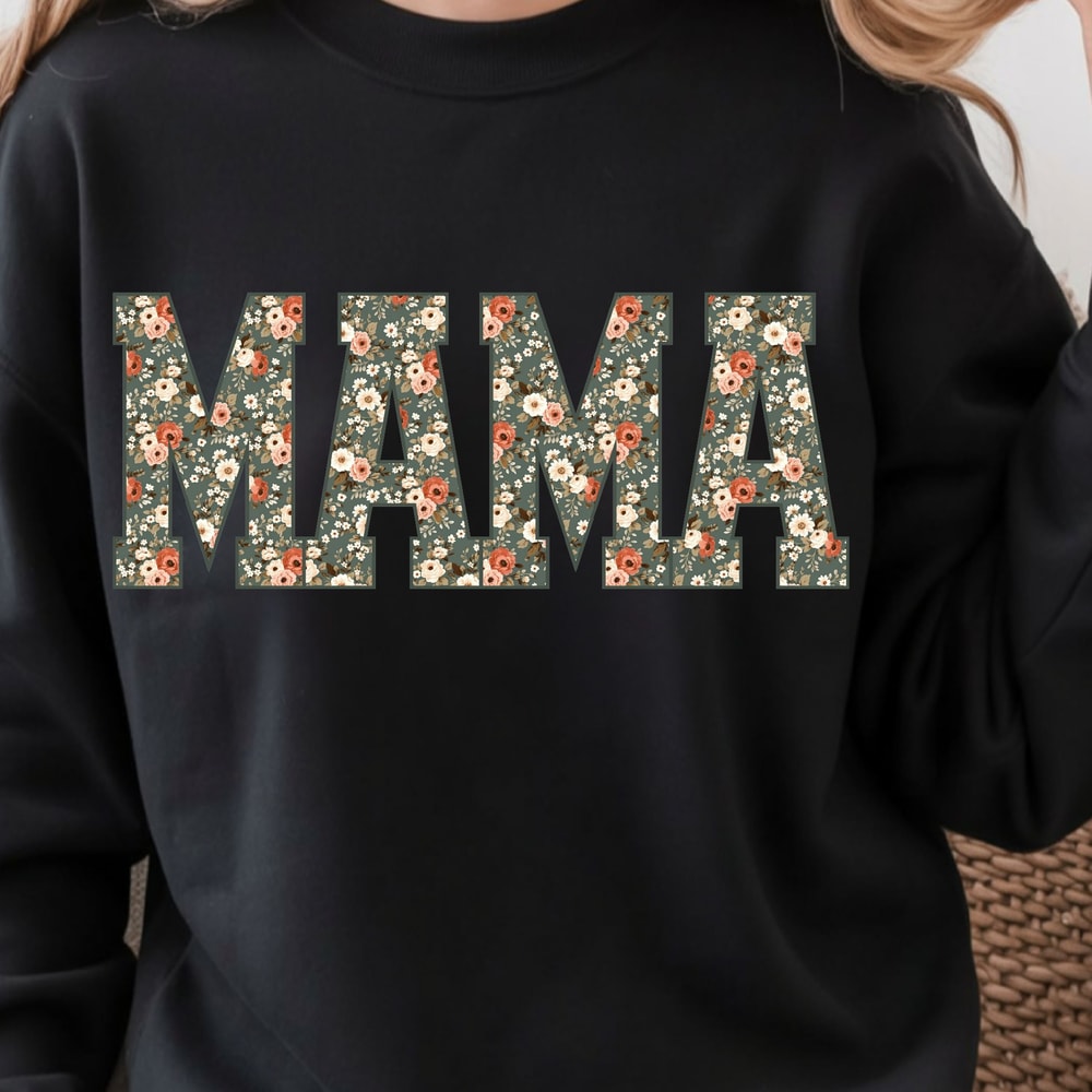 Mama Floral TShirt Cute Floral Mom Tee Perfect Mothers Day Gift 3