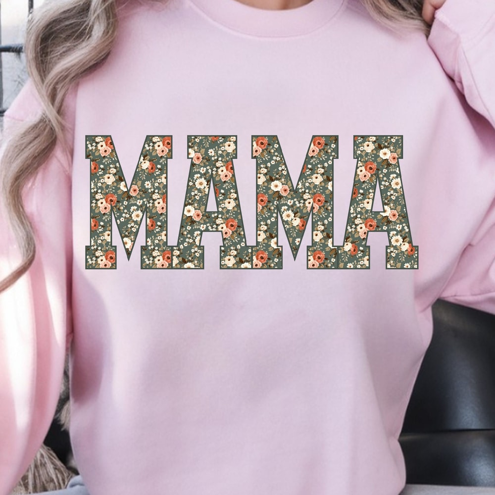 Mama Floral TShirt Cute Floral Mom Tee Perfect Mothers Day Gift 1