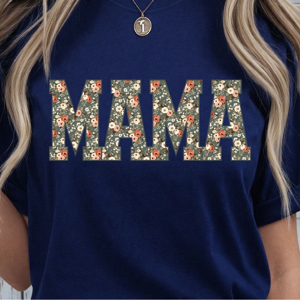 Mama Floral TShirt Cute Floral Mom Tee Perfect Mothers Day Gift 2
