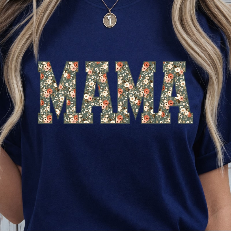 Mama Floral TShirt Cute Floral Mom Tee Perfect Mothers Day Gift 2