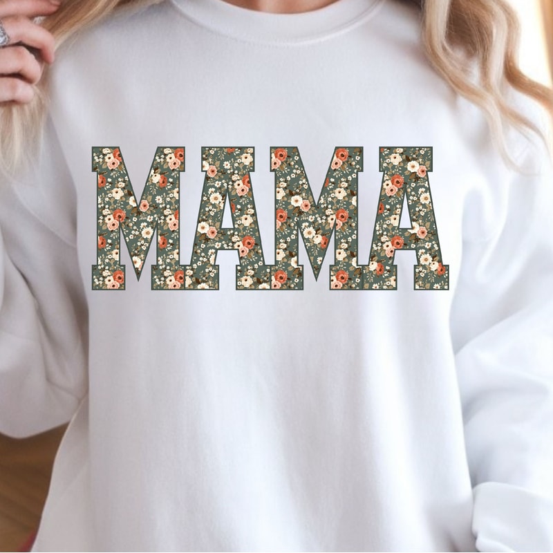 Mama Floral TShirt Cute Floral Mom Tee Perfect Mothers Day Gift 0