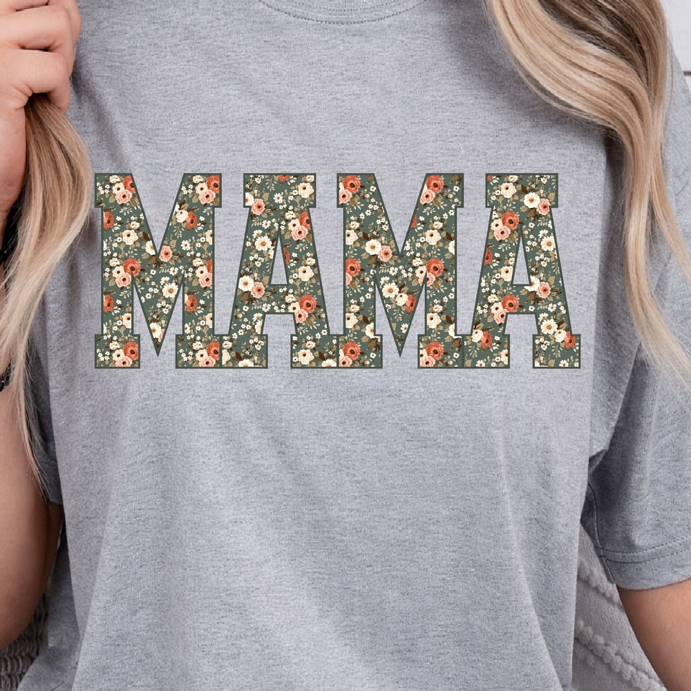 Mama Floral TShirt Cute Floral Mom Tee Perfect Mothers Day Gift 4