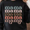 Retro Leopard Mama Shirt Motherhood Graphic Tee Cute Mama Top 0