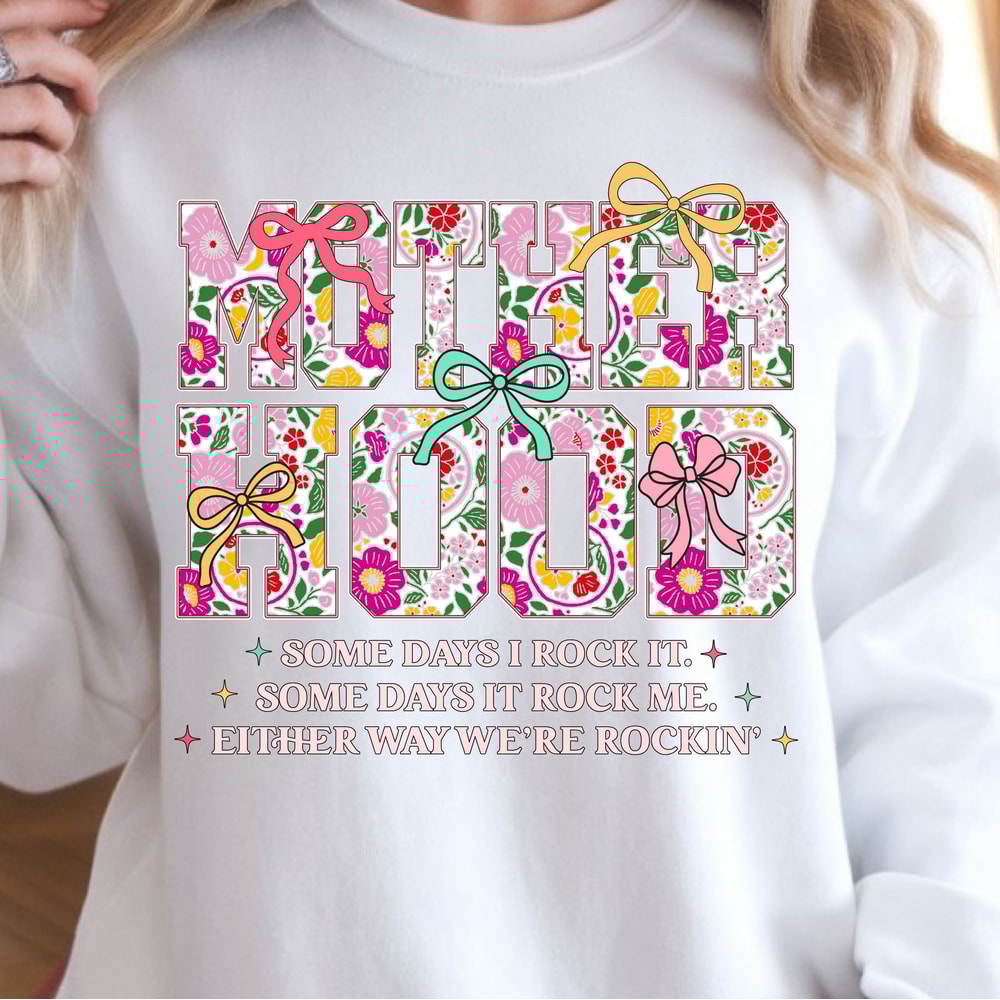 Motherhood Sweatshirt Mama Sweater Cozy Mom Crewneck Cute Mama Gift 3