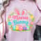 Bunny Mama Easter Shirt Cute Bunny Ear Easter Eggs Floral Spring TShirt 1