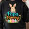 Bunny Papa Easter Shirt Gentle Bunny Dad Tee With Easter Eggs Spring Graphic 2