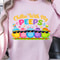 Chillin With Peeps Easter Shirt Cute Chick Easter Eggs Spring Graphic Tee 0