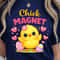 Chick Magnet Easter Shirt Cute Chick With Easter Eggs And Hearts Spring Tee 3