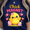 Chick Magnet Easter Shirt Cute Chick With Easter Eggs And Hearts Spring Tee 3