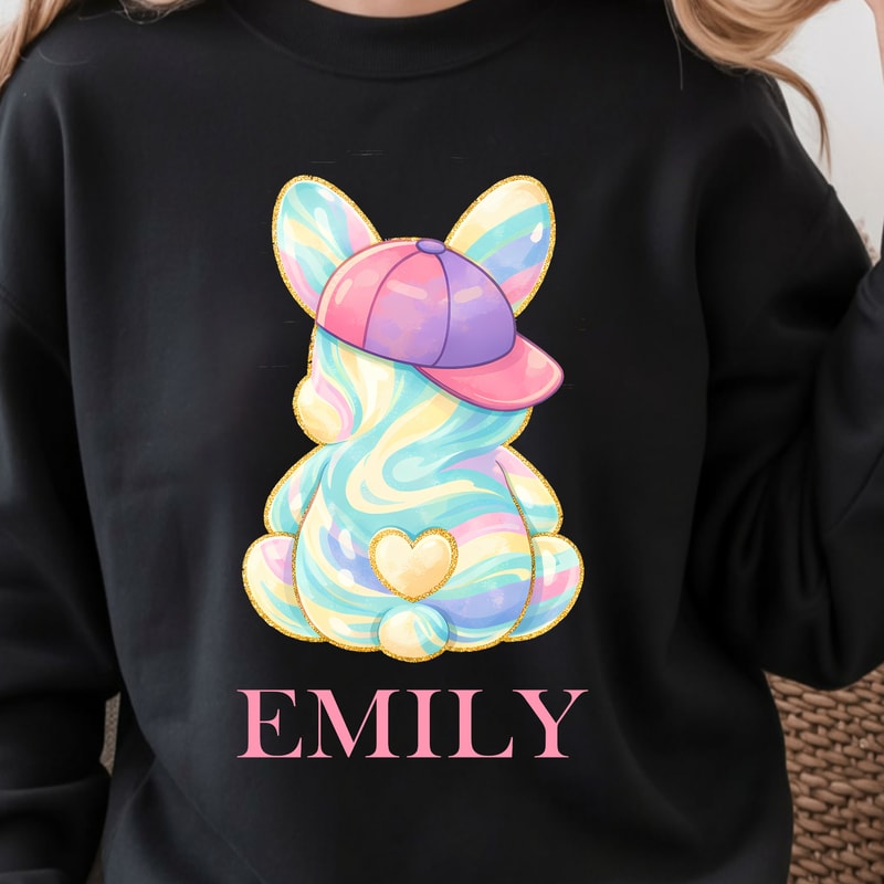 Easter Bunny Custom Name Shirt Personalized Bunny Tee With Your Name 1