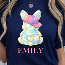 easter bunny custom name shirt – personalized bunny tee with your name