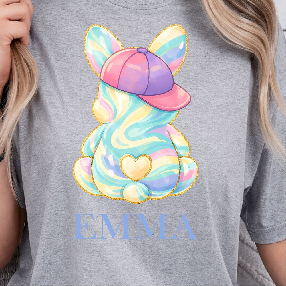 Easter Bunny Custom Name Shirt Personalized Bunny Tee With Your Name 4