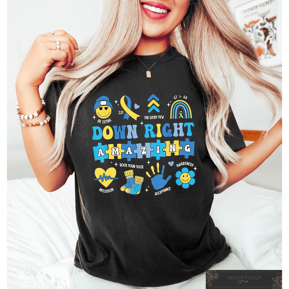 Down Syndrome Awareness Tshirt Inclusion Gift 0