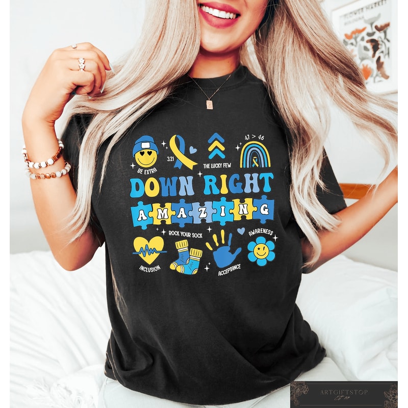 Down Syndrome Awareness Tshirt Inclusion Gift 0