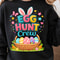 Egg Hunt Crew Shirt Bunny Ear Design Easter Tee Perfect For Family 0