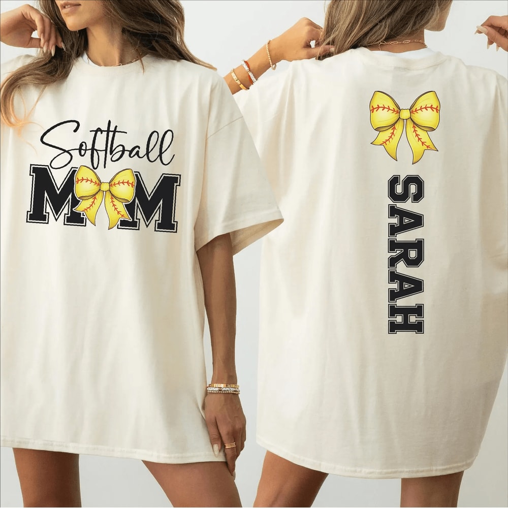 Comfort Colors Softball Mom Shirt Custom Game Day Tee 0