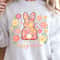 Happy Easter Shirt Bunny Floral Design Tee 2