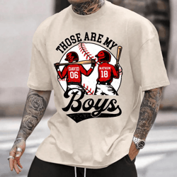 custom baseball mom name & number shirt game day tee