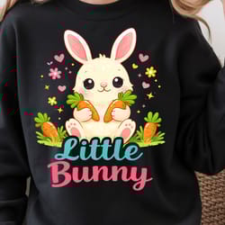 little bunny shirt – cute bunny carrying carrots easter tee