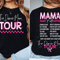 Dance Mom Tour Shirt Comfort Colors Bow Tee 0