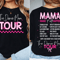 Dance Mom Tour Shirt Comfort Colors Bow Tee 0
