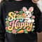Stay Happy Shirt Happy Bunny With Carrots Easter Tee 1