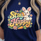 Stay Happy Shirt Happy Bunny With Carrots Easter Tee 4