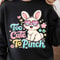 Too Cute To Pinch Shirt Happy Bunny With Glasses Lil Flowers Design 0