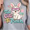 Too Cute To Pinch Shirt Happy Bunny With Glasses Lil Flowers Design 3