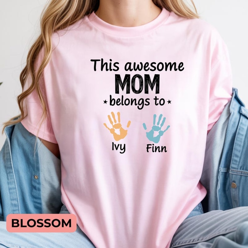 This Awesome Mom Belongs To Shirt Personalized Mothers Day Sweatshirt With Custom Name 1